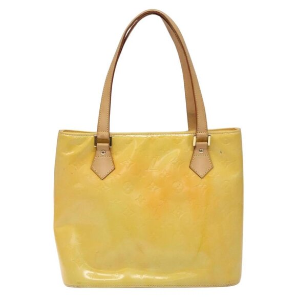 LOUIS VUITTON Monogram Vernis Houston Hand Bag Gris - Picture 2 of 14